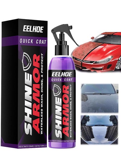 اشتري Fast Car Ceramic Coating Spray, Plastic Parts Refurbisher, Fast Fine Scratch Repair, Car Scratch Nano Repair Spray, High Protection Crystal Coating 100ML في الامارات