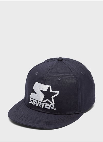 Buy Logo Print Flat Peak Cap in Saudi Arabia