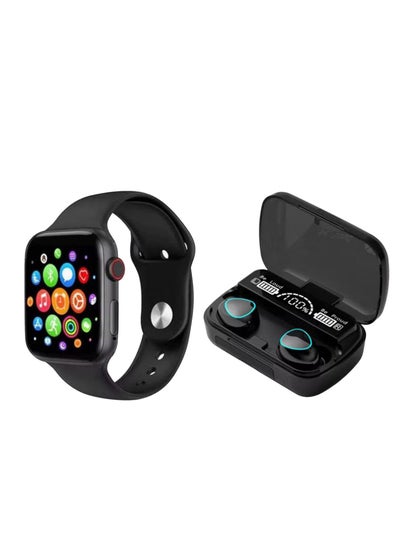 اشتري BSNL Smart Watch Full Touch Bluetooth Calling Smartwatch and M10 TWS Wireless Bluetooth Earphones Bundle Pack في الامارات