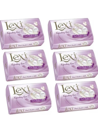 Buy Refreshing Care Beauty Cream Soap Pearl Powder and Milk 175g Pack of 6 in UAE