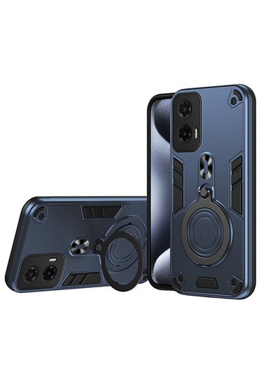 Buy Motorola G35 5G Case Cover Protector Accessories with Camera Len Protection Anti-Scratch Shockproof Anti-Fingerprints Back Cover with 360 Car Mount Magnetic Ring Holder Case Protector in Saudi Arabia