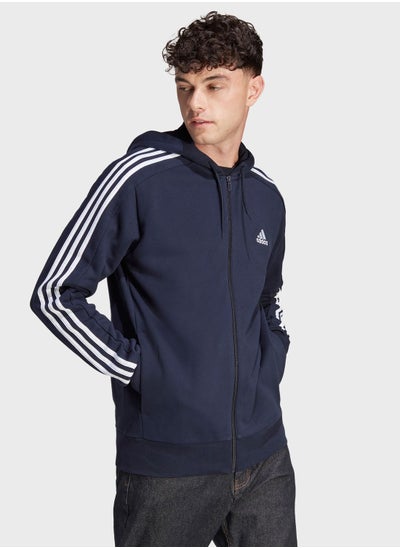 Buy 3 Stripes Full Zip Hoodie in Saudi Arabia