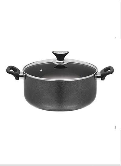 Buy Heavy Non Stick Sonex Casserole with Glass Lid and Durable Soft Handles 30 Cm Easy To Clean Dutch Handi Original Made In Pakistan in UAE