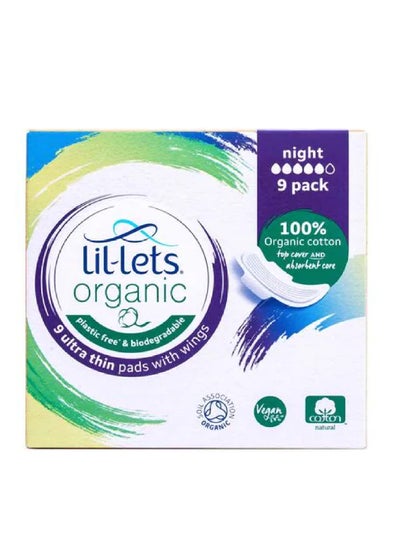 Buy LILLETS ORGANIC PADS NYT 9'S in UAE