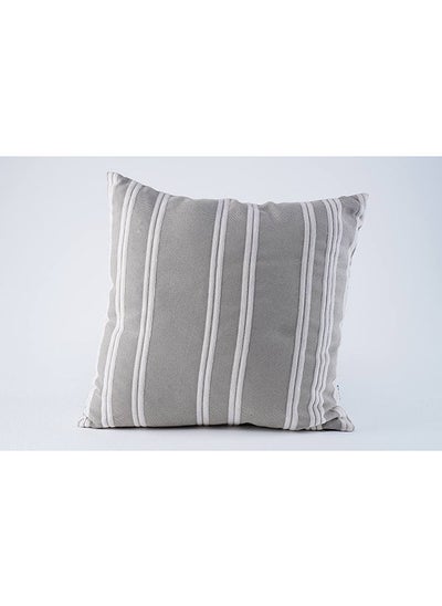 Buy Irvy Jacquard Filled Cushion 45x45Cm Grey in UAE