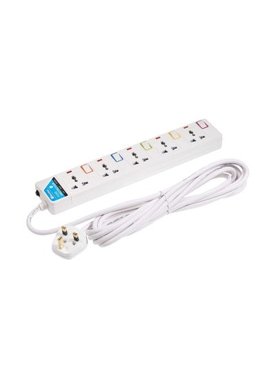 Buy 5 Way Extension Power Strip 5 meter in UAE