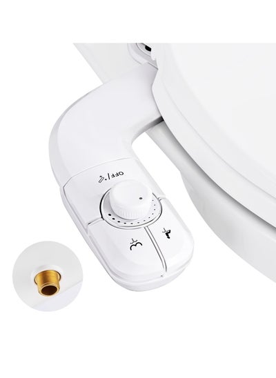 اشتري Bidet Attachment for Toilet, Non-Electric Retractable Self-Cleaning Nozzle for Existing Toilets, Ultra-Slim Bidets for Existing Toilets, Non-Electric, Adjustable Water Pressure (White) في الامارات