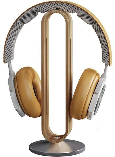 Buy Boneruy U Shape Display Hanger Gaming Headset Stand Hub Bamboo Headphone Stand HolderHot sale products - Grey in Egypt