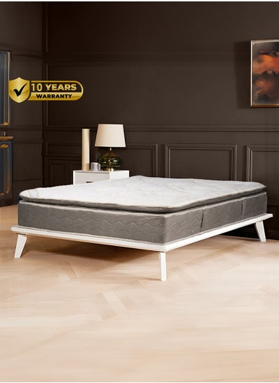 Buy Polivia | Multi Layer Bed Mattress 12 Layers Thickness 29 cm Size Super King - 200x200 cm - Beige & Ivory in Saudi Arabia