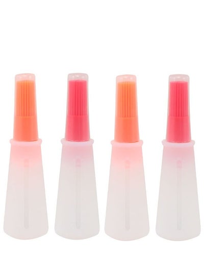 Buy 4 Piece-Eco Friendly Silicone Oil Bottle Brush in UAE