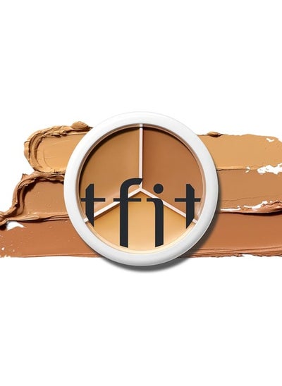 Buy TFIT Cover Up Pro Concealer Palette - 3-in-1 Full Coverage Color Correcting Cream (Hydrating, 04 Dark, 0.52 Oz) in UAE