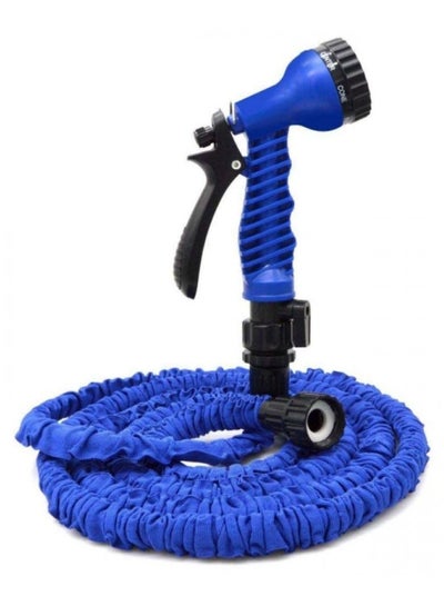 Buy Magic Garden Hose 100Ft Latex Hose With Brass Connector Hose With Brass Connector and spray nozzleExpandable Water Hose Extendable and Easy to Carry Gardenting Car Wash Blue in UAE