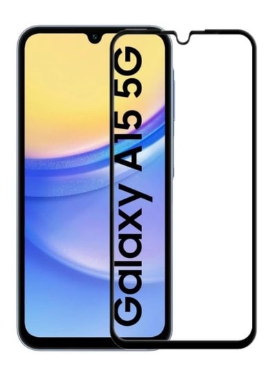 Buy Screen Protector for Samsung Galaxy A15 Tempered Glass Screen Protector full Glue Edge to Edge Screen Glass Anti-shatter 9H Hardness Scratch Proof in Egypt