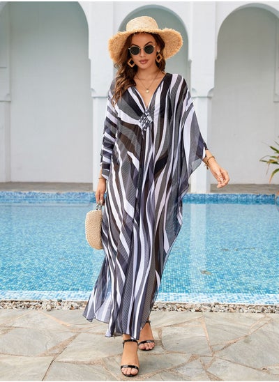 Buy Beach Printed Gauze Mesh Blouse in UAE