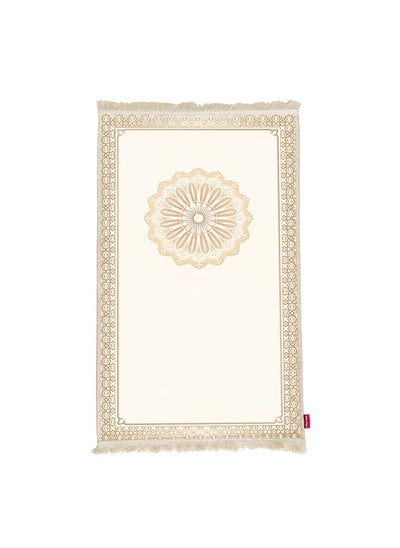 Buy Printed Prayer Mat- White & Gold 115*60cm White in Egypt