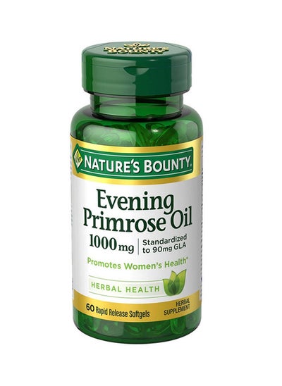 Buy Evening Primrose Oil 1000Mg - 60 Rapid Release Softgels in UAE