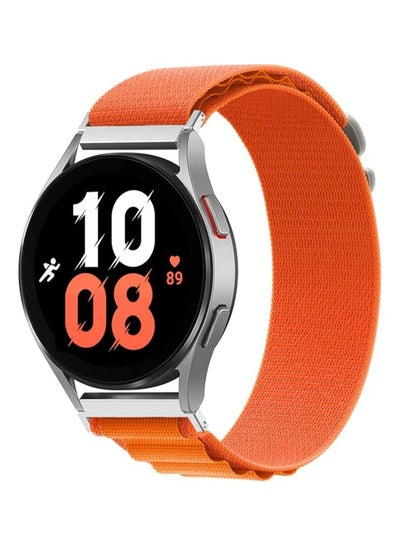 اشتري Alpine Loop Bands Sport Nylon 22MM Compatible with Samsung galaxy watch 3 45mm /watch 46mm/Gear S3/Huawei watch GT3 46MM/GT2E/GT2 Pro/GT2 46MM/Amazfit GTR 2/3/3 Pro/GTR4 (Orange) في مصر