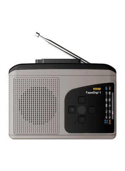 اشتري ezcap234 Cassette Tape Player Portable AM FM Radio Cassette Tape-to-MP3 Converter Sound Recorder في الامارات