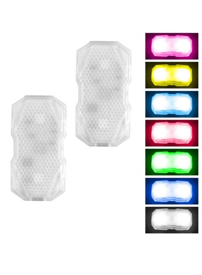 Buy Interior Car Lights, 2 Pack Car Atmosphere Lights, Rechargeable LED Touch Lights, 7 Colors - 3 Lighting Effects, Unlimited DIY Color Car Decorative Lights for Car, Home, Party in UAE