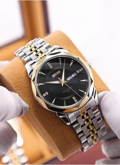 Buy Men's Quartz Stainless Steel Water Resistant Watch 9268 in Saudi Arabia