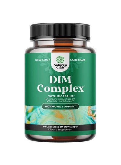Buy Extra Strength Diindolylmethane DIM Supplement - 300mg DIM Complex Men and Womens Hormone Balance Supplement with DIM SGS and Calcium D-Glucarate - Herbal DIM Supplement for Men and Women (30 SVG) in UAE