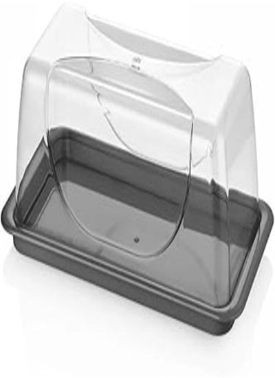 اشتري Bager Smart Baton Cake Dome, Transparent Body& Grey Tray في مصر