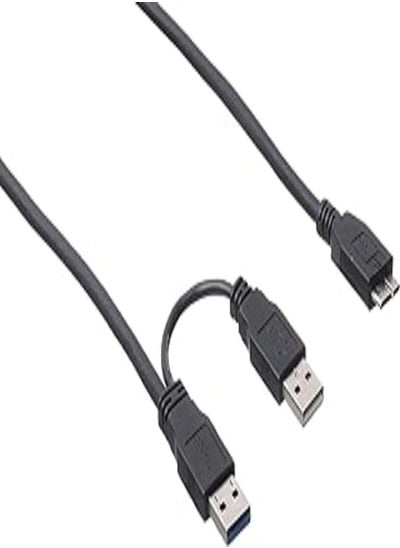 Buy Keendex 2 in 1 External Hard Disk Cable, 1980 - Black in Egypt