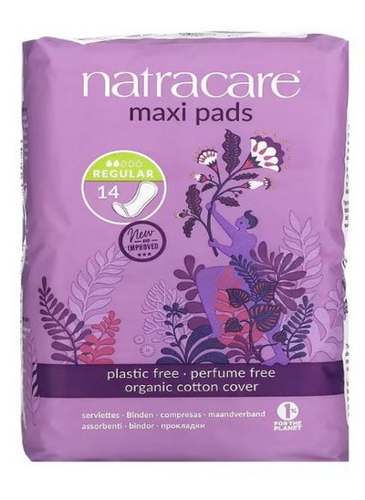 اشتري Maxi Pads Organic Cotton Cover Regular 14 Pads في الامارات