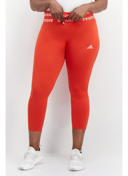 Buy Women Plus Size Training Leggings, Red in UAE