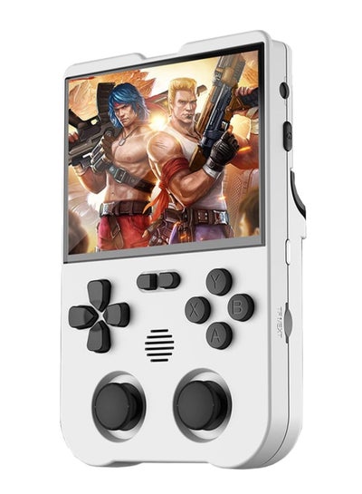 اشتري XU10 Retro Handheld Game Consoles, 3.5 inch IPS Screen, XU10 with a 64G Card Pre-Loaded 8000 Games, Support 20+ Kinds of Games Formats, with 3000 mAh Battery Life 6-8 Hours (White) في الامارات