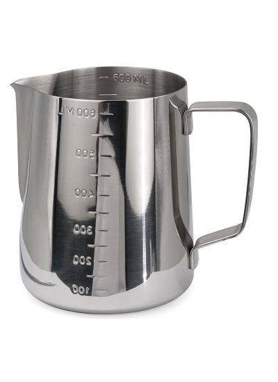 Buy Stainless steel jug for frothing milk and preparing espresso and latte coffee 550 ML in Saudi Arabia