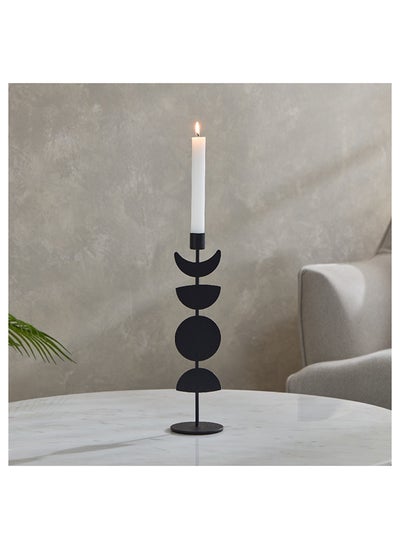 Buy Blenko Metal Half Moon Candleholder 8 x 30 x 8 cm in Saudi Arabia