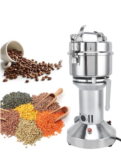 Buy Powder Grinder Machine, Electric Grain Mill Grinder Overload Protection Switch with Quick Opening Buckle Coffee Spice for Kitchen in UAE