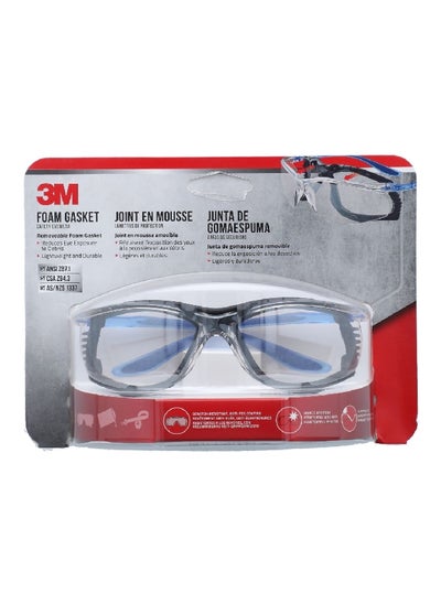 Buy Anti-Fog Foam Gasket Safety Eyewear Glasses Black and Blue 47200H1-DC in Saudi Arabia