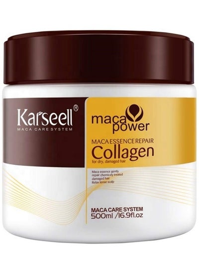 Buy Karseell Collagen Hair Treatment Deep Repair Conditioning Argan Oil Collagen Hair Mask Essence for Dry Damaged Hair All Hair Types 16.90 oz 500ml in Saudi Arabia