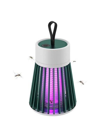 اشتري Mosquito Killer, Electric Mosquito Killing Lamp Portable USB LED Light Mosquito Trap for Home Bedroom Outdoor Camping Mosquito Killer Lamp, Mosquito Trap, USB Powered Green في الامارات