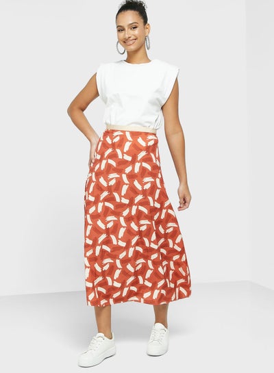 Buy Printed Fit & Flare Skirt in Saudi Arabia