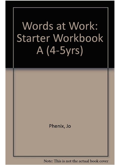 Buy Starter Workbook A (4-5yrs) in UAE