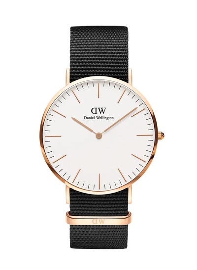 Buy Daniel Wellington Classic Cornwall 40mm Watch for Mens with Black Nylon Strap in Saudi Arabia