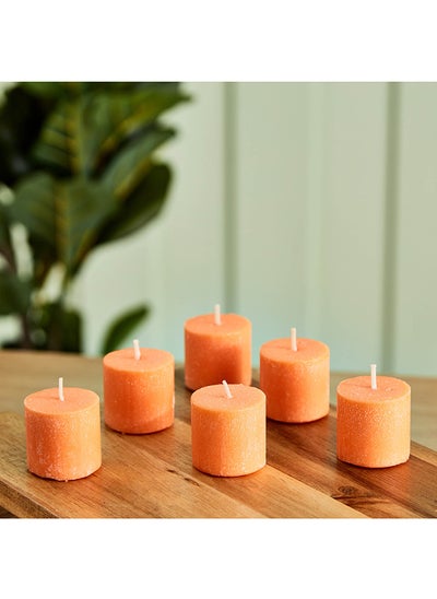 Buy Audrey 6-Piece Orange Blossom Votive Candle Set 32 g in UAE