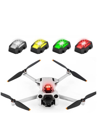 اشتري Drone Strobe Lights, FAA Anti-Collision Lighting Light Night Flight with 4 Colors for DJI Mini 3 Pro/Air 2S/Air 2/Mavic Mini/Mavic Pro/FPV/Holy Stone Quadcopters Accessories في الامارات