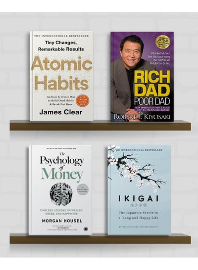 Atomic Habits + Rich Dad Poor Dad + The Psychology Of Money +Ikigai ...