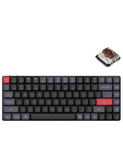 Buy K3 Pro QMK/VIA 75% Wireless Mechanical Keyboard Programmable 84 Keys Layout, Bluetooth/Wired, Hot-swappable, RGB Backlight, Gateron Low-Profile Brown Switch in UAE