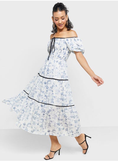 Buy Bardot Tiered Dress in Saudi Arabia