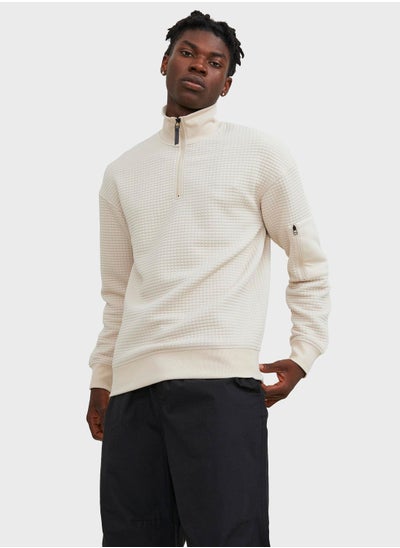 Buy Essential Zip Detail Sweatshirt in UAE