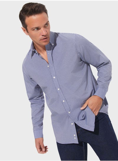 اشتري Check Deatiled  Regular Fit Shirt في الامارات