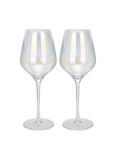 Buy Red Wine Glass Set Of 2/500ml Drinkware Glass Set in UAE