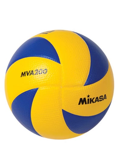 Buy Mikasa Volleyball MVA200 Volleyball, Size 5, Yellow/Blue in UAE