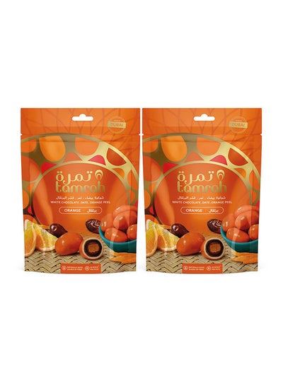 Buy Orange Chocolate Zipper Bag 100grams Pack of 2 in UAE