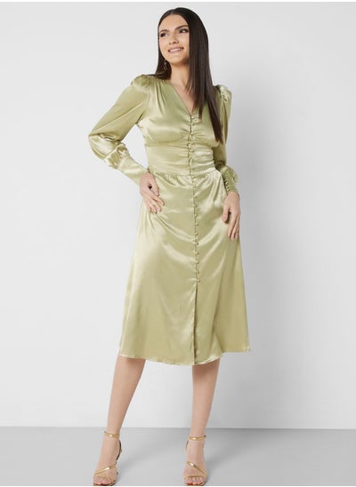 Buy Puff Sleeve Detail Dress in UAE